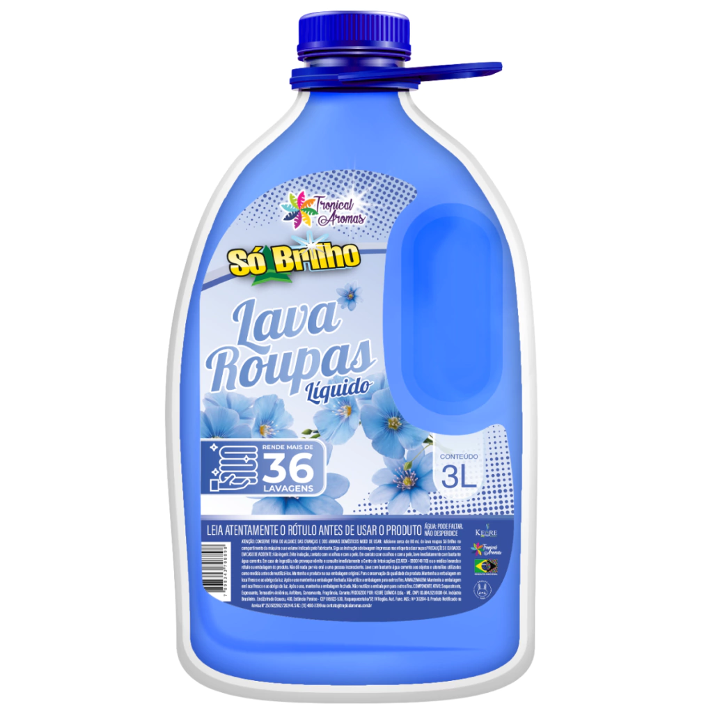 [2729] Lava Roupas Liquido 1 Lt Tropical Aromas  - Tradicional